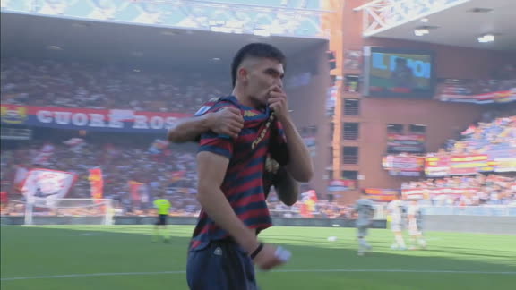 ¡Imposible de atajar! Golazo de Johan Vásquez para estampar el empate de Genoa