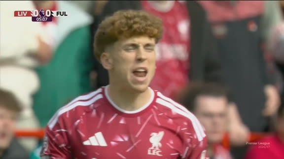 Liverpool começa pressionando o Fulham na Premier League logo aos 5 minutos de jogo
