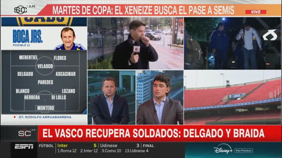 Delgado se recuperó y vuelve a la titularidad en Boca