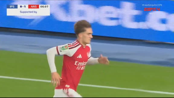 Gol do Arsenal! Max Dowman abre o placar contra o Ipswich Town pela Copa da Liga Inglesa
