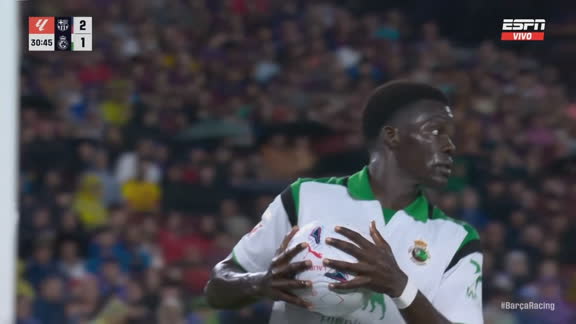 Gran definición de Gueye para el descuento del Racing de Santander
