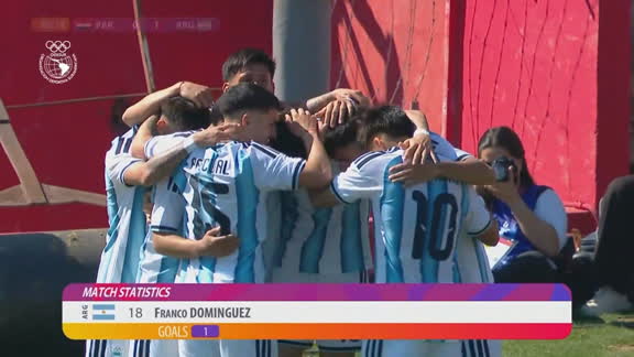¡Qué golazo! Franco Domínguez y el 1-0 para Argentina en los Suramericanos