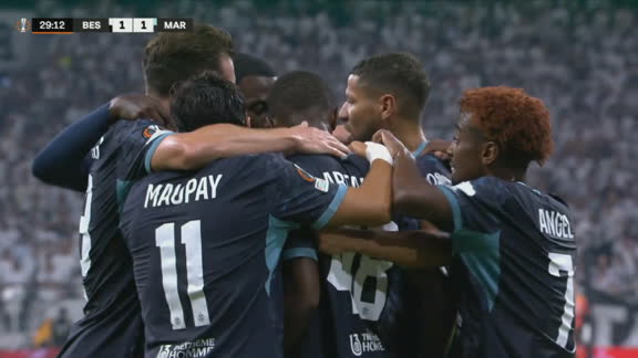 ¡Disparo al primer palo, festejo de Abdallah y empate del Marsella!