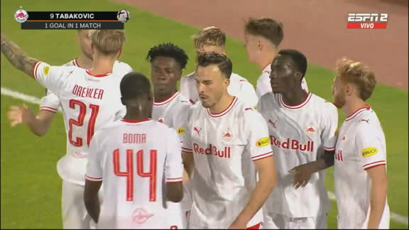 ¡Arriba Salzburgo! Tabakovic anotó el 1-0 ante Levski Sofia en la Europa League