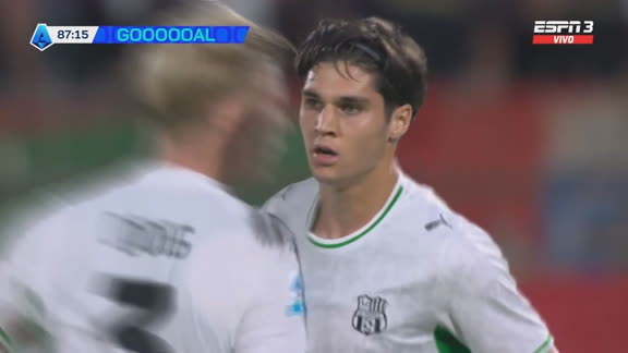 Del manual de los tiros libres: golazo de Adžić para el descuento de Saussolo