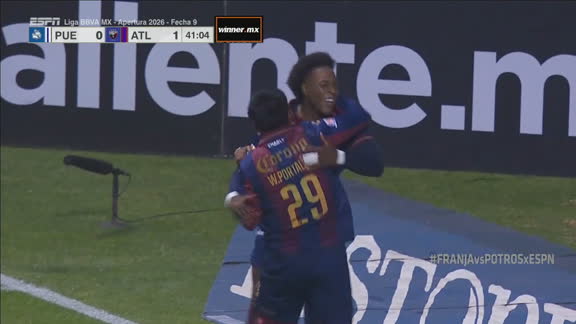 ¡Goool del Potro! Puebla 0 Atlante 1