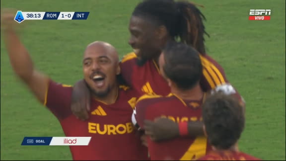 ¡Gol de Roma! Kone y el 2-0 ante Inter
