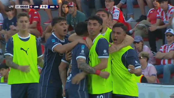 ¡Reacción inmediate de Indpendiente! Entre Montiel y Pintado igualaron el partido ante Unión