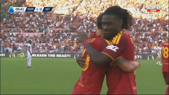Dybala combinó con Molina y Kone puso el 1-0 de Roma ante Inter