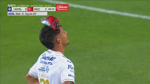 ¡Atlético de San Luis anota el tercero! San Luis 3-1 Necaxa