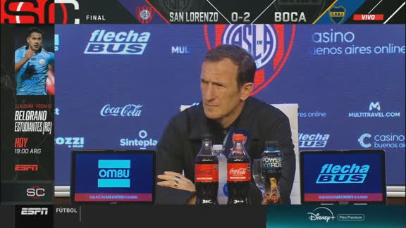 Arruabarrena: "Fuimos justos ganadores; la expulsión de Insaurralde nos ayudó a tener más el control"
