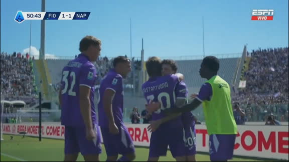 Fiorentina reaccionó e igualó el encuentro