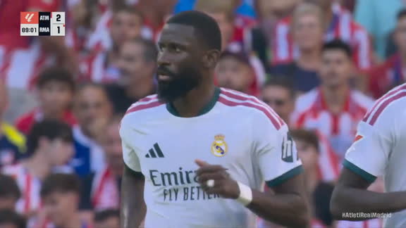 ¡Rüdiger descuenta para el Real Madrid en el 89'!