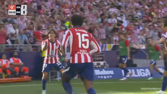 ¡El Atleti desmonta al Real! Simeone centra perfectamente y David pone el 2-0