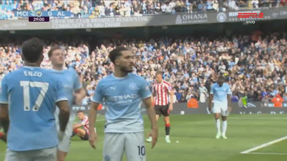 Gol do City! Cherki recebe de Semenyo após bobeada de Haaland e marca contra o Sunderland