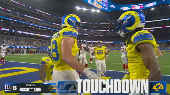 ¡Cuarto Touchdown de la noche para los Rams! | Giants 3-28 Rams