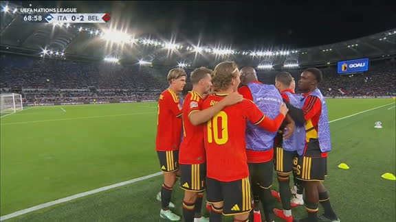 Gol da Bélgica! Lukebakio sai em arrancada, bate de fora da área e faz 2 a 0 na Itália