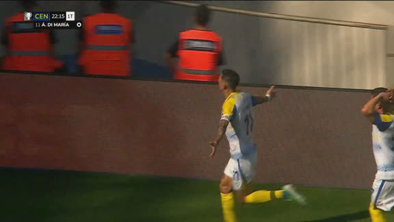 ¡Para poner en cuadro! Di María clavó un golazo sensacional y empató el partido ante Estudiantes