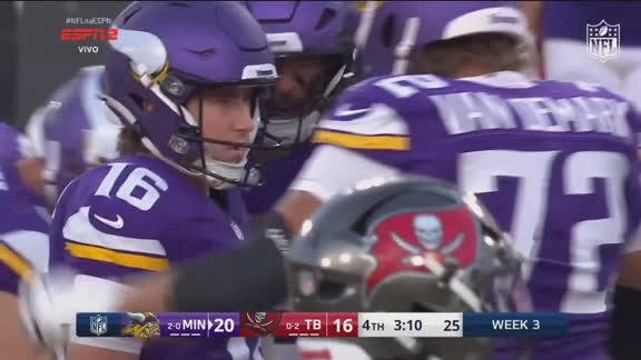 Field goal Vikings! Reichard converte chute de 56 jardas para ampliar vantagem