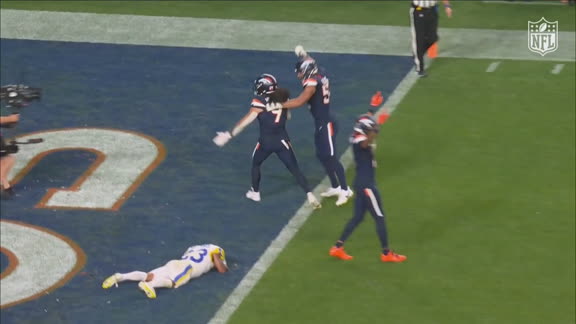 ¡Talanoa Hufanga intercepta y sentencia la victoria de los Broncos! | Rams 26-30 Broncos