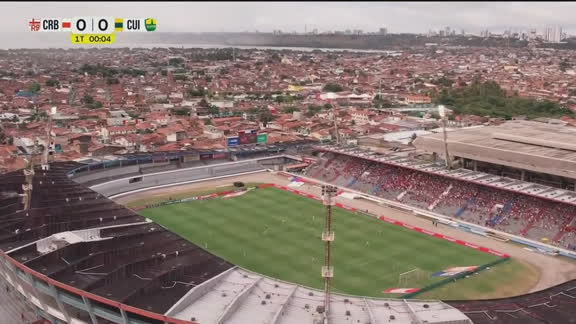 Rola a bola! Começa o jogo entre CRB e Cuiabá pela 30ª rodada da Série B; VEJA