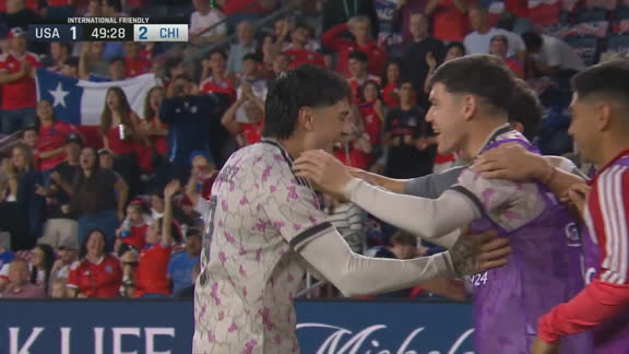 ¡Golazo de Chile! Maximiliano Gutiérrez se luce con su disparo
