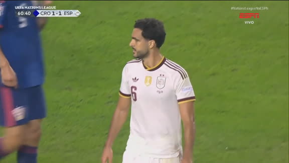 Gol da Espanha! Merino deixa tudo igua contra a Croácia pela Nations League