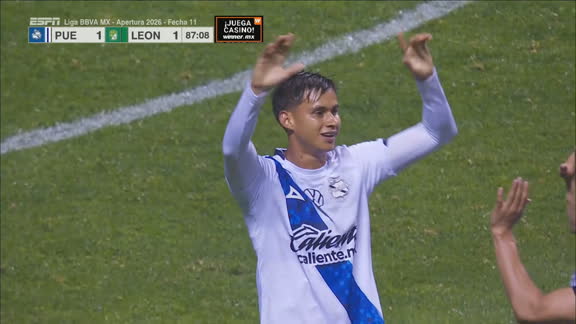 ¡GOLAZO! de Armentan para el empate de Puebla