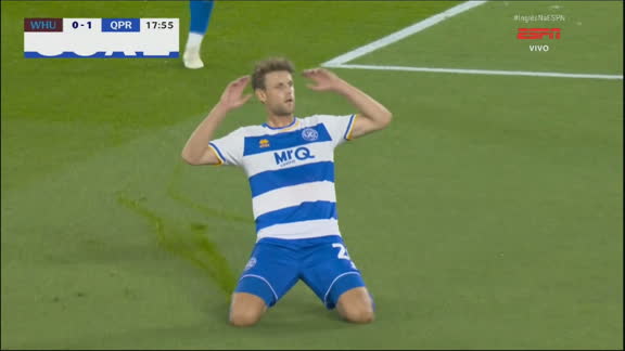Gol do Queens Park Rangers! Madsen bate pênalti com 'nojo' e abre o placar contra o West Ham; VEJA