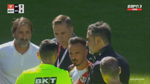 Se suspendió el partido entre Rayo Vallecano y Athletic Club
