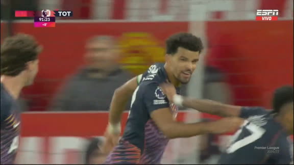 Todo igualado en Old Trafford: Solanke puso el 1-1 ante el United