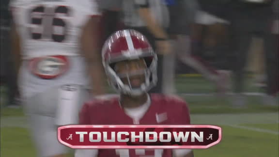 ¡Alabama responde con un Touchdown! Georgia 10-7 Alabama