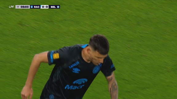 ¡Avisó Belgrano! Sporle estuvo cerca del primero ante Racing