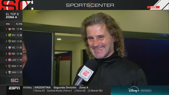 Insúa: "Estoy tranquilo, sabía al lugar donde llegaba y en qué momento llegaba"