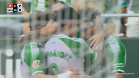 Asistencia de Cucho Hernández y definición de Ezzalzouli para el 2-0 de Betis