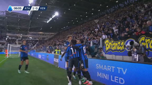 Krstovic puso la cabeza y estampó el 2-0 para Atalanta