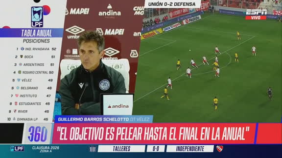 Guillermo Barros Schelotto: "El objetivo es pelear en la anual hasta el final"