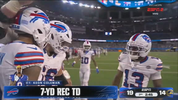 Touchdown Bills! Mais uma virada, agora com Keon Coleman se livrando da marcação; VEJA