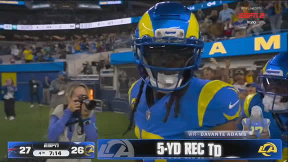 Touchdown Rams! Adams recebe de Stafford mais uma vez dentro da endzone; VEJA