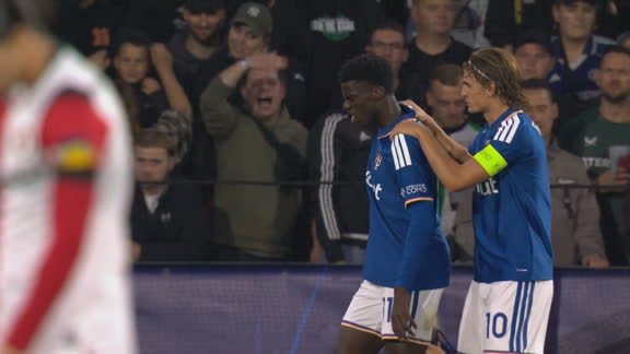 Diao durmió a toda la defensa y puso el 1-0 ante el Feyenoord en la Champions