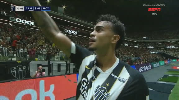 GOLAÇO do Atlético-MG! Reinier completa jogada com drible de CINEMA de Cuello e abre o placar; VEJA