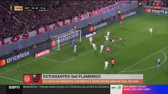 Pedro Ivo analisa atuação do Flamengo contra o Estudiantes e critica: 'Não conseguiu jogar'
