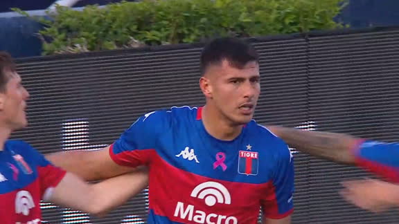 ¡Todo igualado! Barrionuevo ganó de arriba y empató para Tigre