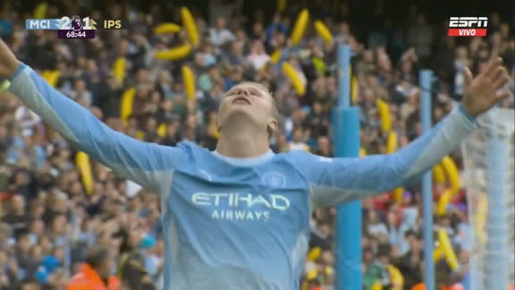 ¡Doblete de Haaland para Manchester City!