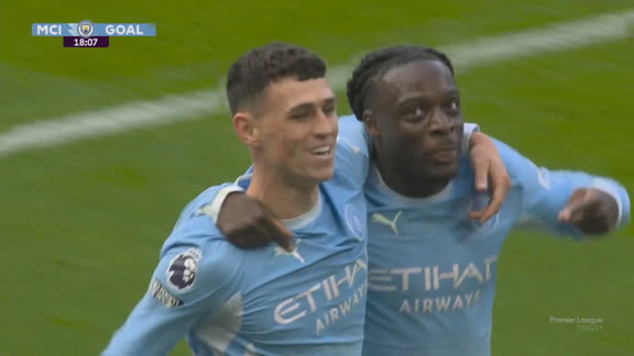 ¡Gol del City! Doku desbordó y asistió a Foden que puso el 1-0