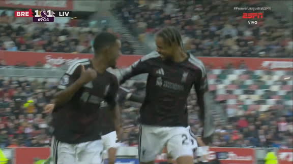 De virada! Os gols da vitória do Liverpool após linda assistência de Igor Thiago para o Brentford