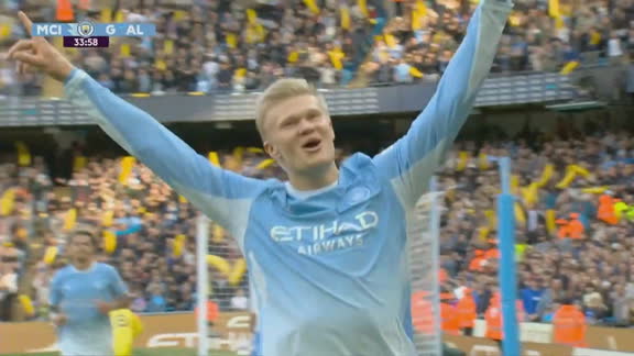 Gol do Haaland! Kovacic cruza na medida, norueguês testa firme e marca para o City; VEJA
