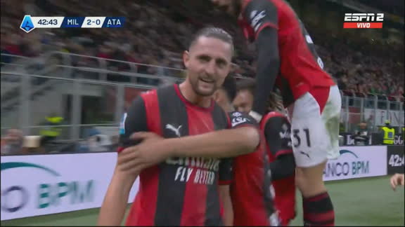 Rabiot sacó un buen derechazo y firmó el 2-0 del Milan