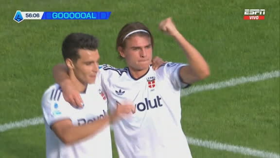 Gran jugada de Nico Paz y golazo de Douvikas para el Como