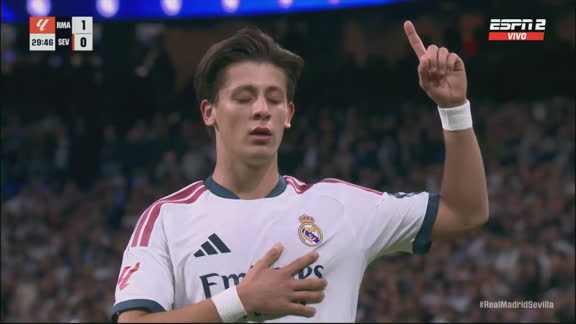 ¡Tremendo golazo de Güler para el Real Madrid!